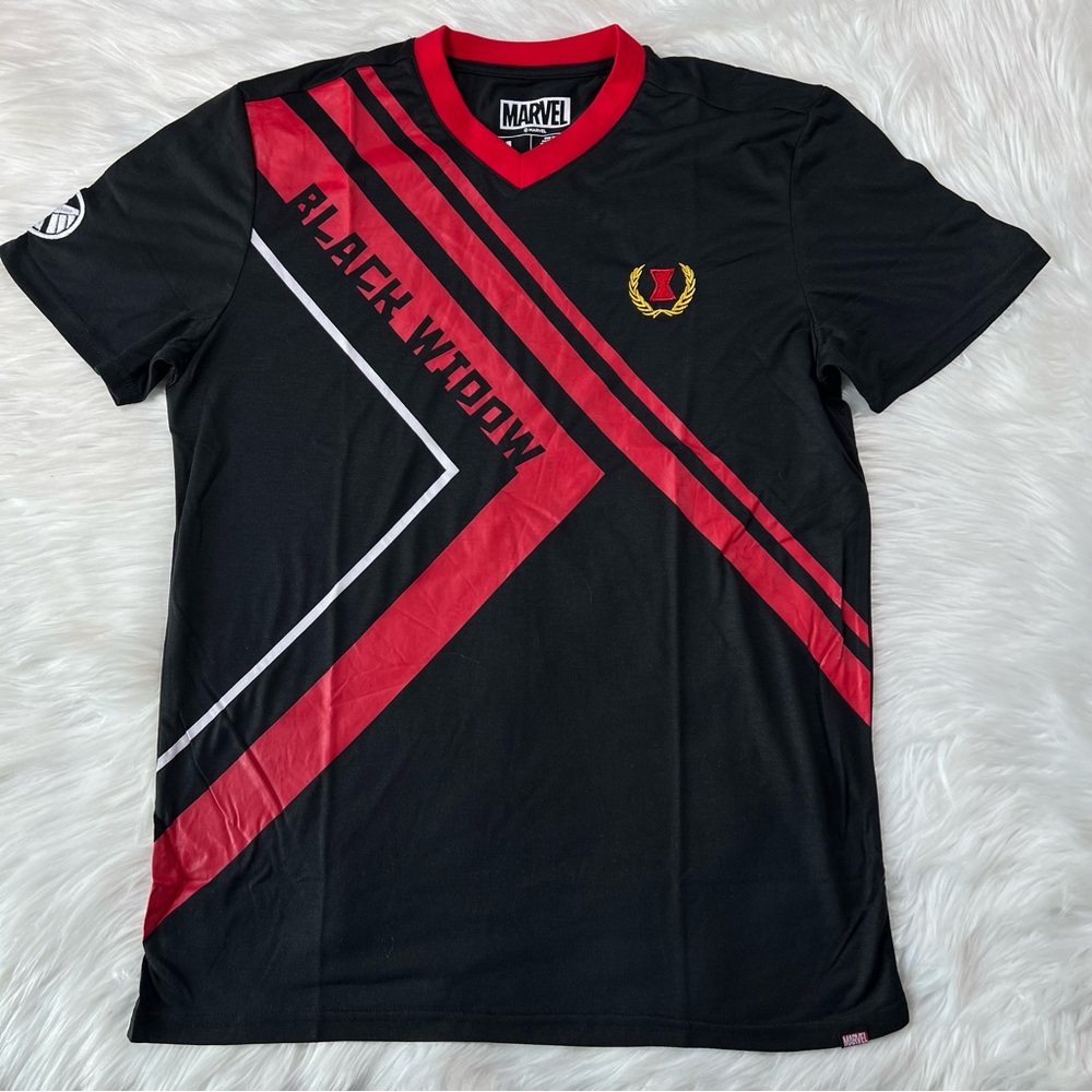 NWT Loot Wear Marvel Black Widow Soccer‎ Shirsey